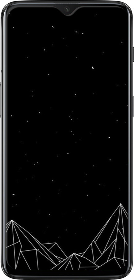 TPU чехол Черно белые абстрактные горы для OnePlus 6T - 6437b-1587 изображение 