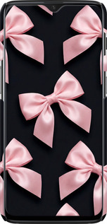 3D пластиковый матовый чехол Coquette Ribbons Dark Coquette для OnePlus 6T - 6767m-1587 изображение 