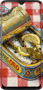 3D пластиковый матовый чехол Vintage Sardine Tin Phone для OnePlus 6T - 6772m-1587 изображение 