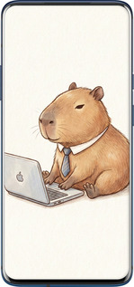 Силиконовый чехол Funny Capybara CEO Working для OnePlus 7 Pro - 6777u-1696 изображение 