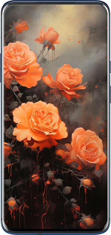 Силіконовий чехол Оранжеві троянди для OnePlus 7 Pro - 5944u-1696 изображение 