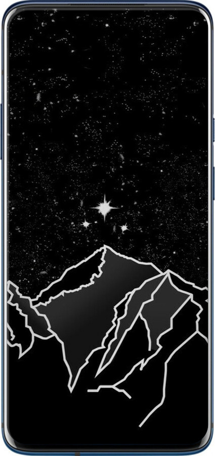 2D пластиковый чехол Минималистический горный пейзаж для OnePlus 7 Pro - 6438t-1696 изображение 