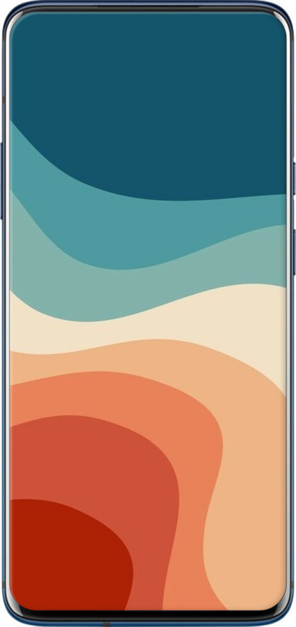 2D пластиковий чехол У стилі ретро з хвилями для OnePlus 7 Pro - 6531t-1696 изображение 