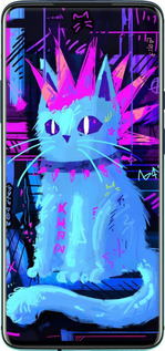 TPU чехол Кот панк для OnePlus 7T Pro - 6311b-1810 изображение 