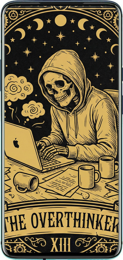 Силиконовый чехол The Overthinker для OnePlus 7T Pro - 6774u-1810 изображение 