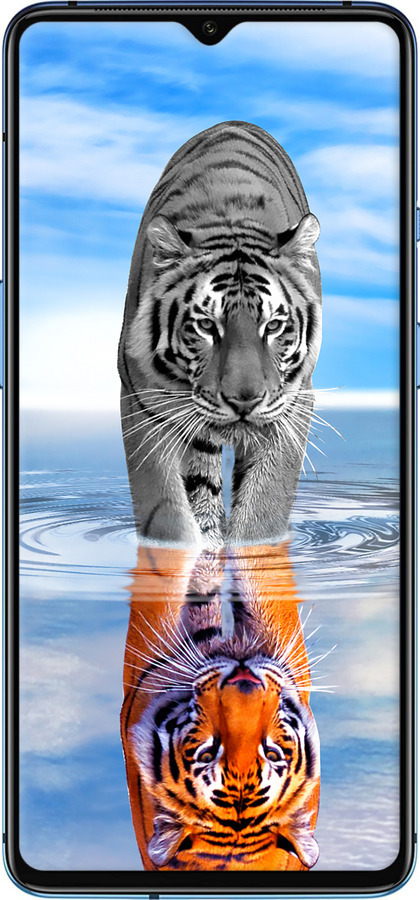 TPU чехол Тигр для OnePlus 7T - 6016b-1809 изображение 