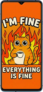 2D пластиковый чехол Funny Cat для OnePlus 7T - 6786t-1809 изображение 