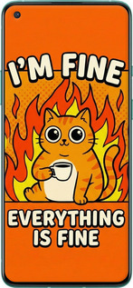 Силіконовий чехол Funny Cat для OnePlus 8T - 6786u-2113 изображение 