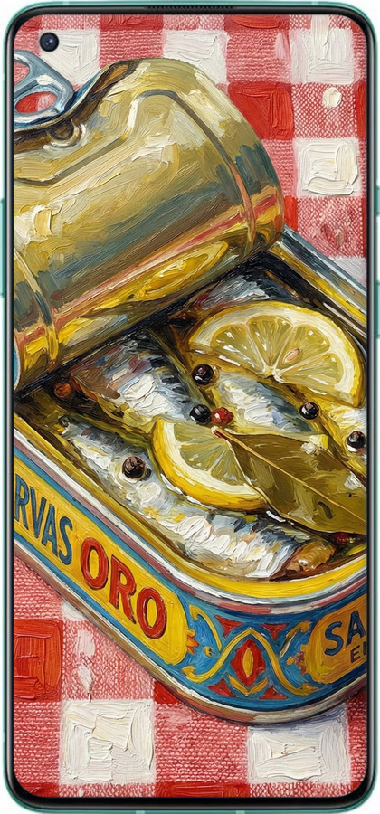 Силиконовый чехол Vintage Sardine Tin Phone для OnePlus 8T - 6772u-2113 изображение 