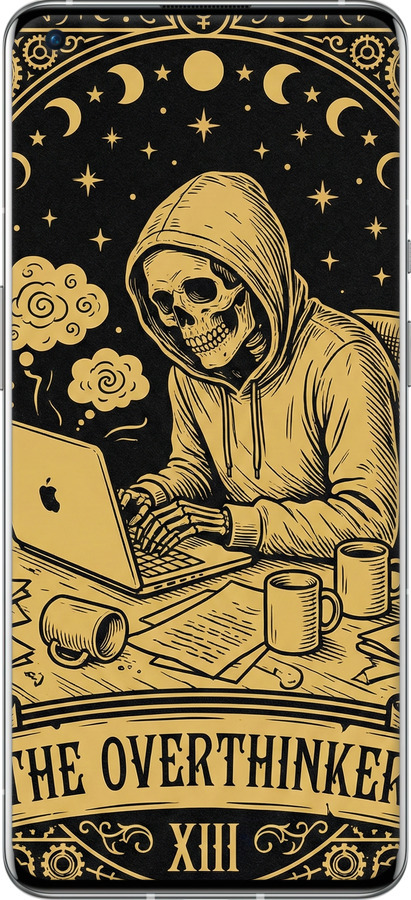 Силіконовий чехол The Overthinker для OnePlus 9 Pro - 6774u-2250 изображение 