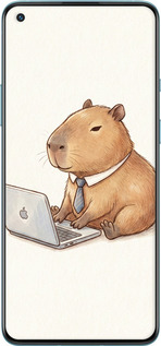 2D пластиковый чехол Funny Capybara CEO Working для OnePlus 9R - 6777t-2326 изображение 