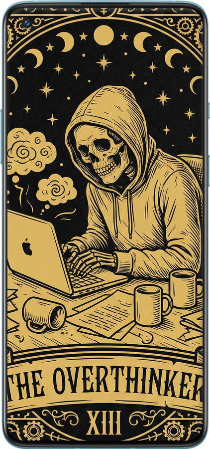 2D пластиковый чехол The Overthinker для OnePlus 9R - 6774t-2326 изображение 