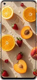 3D пластиковый матовый чехол Фрукты 3 для OnePlus 9RT - 6703m-2520 изображение 