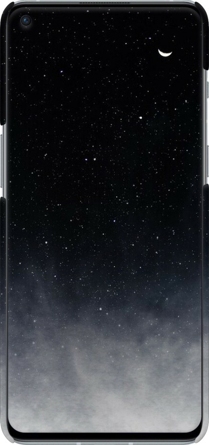 3D пластиковый матовый чехол Сині хмари, Синій місяць для OnePlus 9RT - 6396m-2520 изображение 