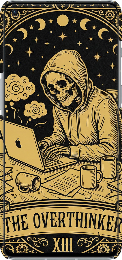 3D пластиковый матовый чехол The Overthinker для OnePlus 9RT - 6774m-2520 изображение 