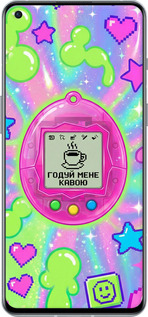 Силиконовый чехол Y2K Aesthetic Retro Pet: Годуй мене кавою для OnePlus 9RT - 6784u-2520 изображение 