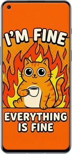 Силиконовый чехол Funny Cat для OnePlus 9RT - 6786u-2520 изображение 