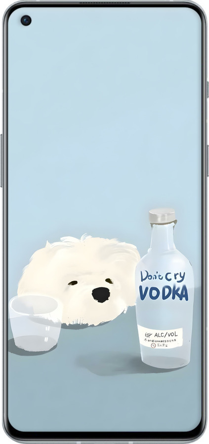 Силіконовий чехол Пес водка для OnePlus 9RT - 6368u-2520 изображение 