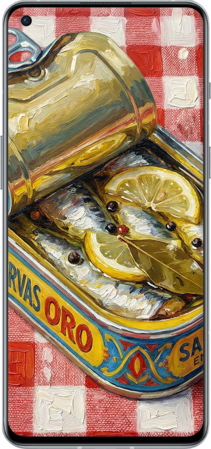 Силіконовий чехол Vintage Sardine Tin Phone для OnePlus 9RT - 6772u-2520 изображение 