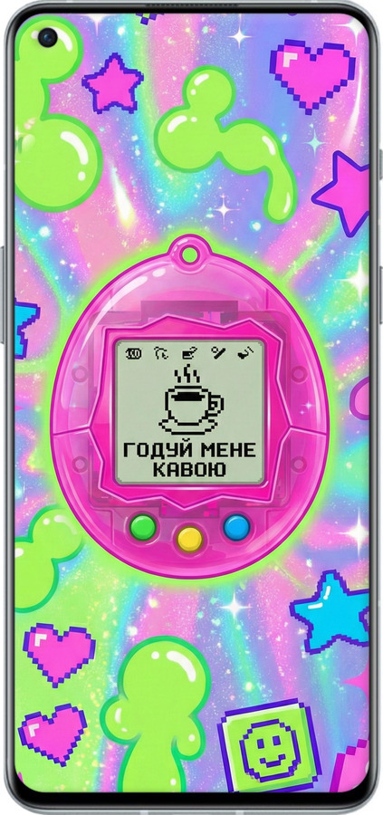 Силиконовый чехол Y2K Aesthetic Retro Pet: Годуй мене кавою для OnePlus 9RT - 6784u-2520 изображение 