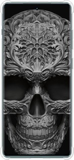 Силикон с усиленными углами чехол skull-ornament для OnePlus Ace 2 Pro - 4101sp-3211 изображение 