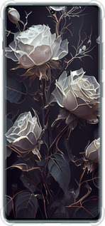 Силикон с усиленными углами чехол Розы 2 для OnePlus Ace 2 Pro - 5550sp-3211 изображение 