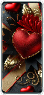 Силикон с усиленными углами чехол Сердечки v2 для OnePlus Ace 2 Pro - 5832sp-3211 изображение 