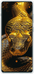 Силикон с усиленными углами чехол Golden snake для OnePlus Ace 2 Pro - 6072sp-3211 изображение 