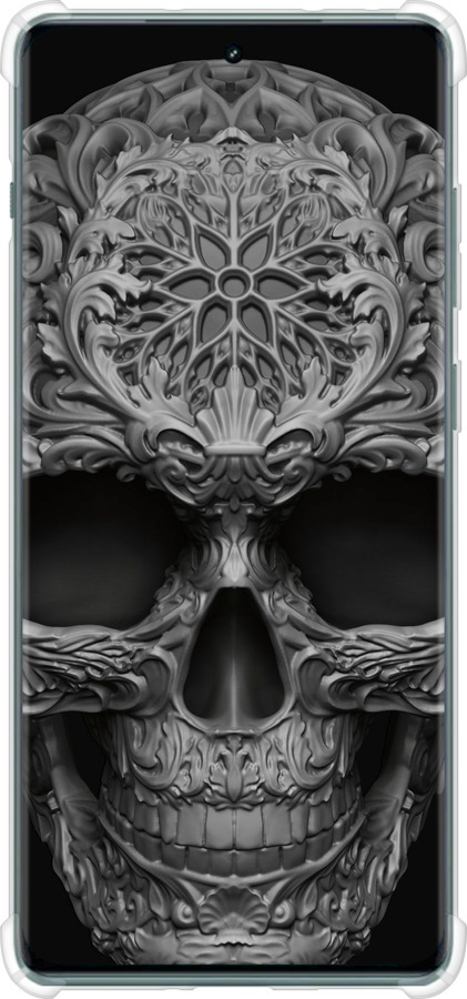 Силикон с усиленными углами чехол skull-ornament для OnePlus Ace 2 Pro - 4101sp-3211 изображение 