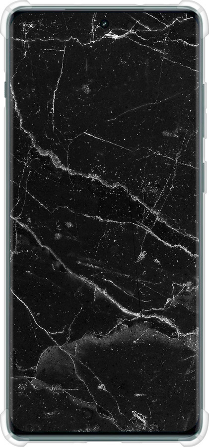Силикон с усиленными углами чехол Черный мрамор v2 для OnePlus Ace 2 Pro - 5568sp-3211 изображение 