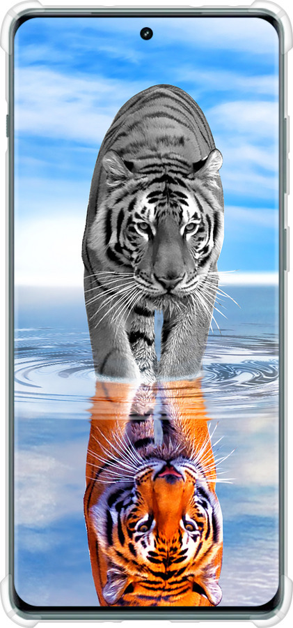 Силикон с усиленными углами чехол Тигр для OnePlus Ace 2 Pro - 6016sp-3211 изображение 