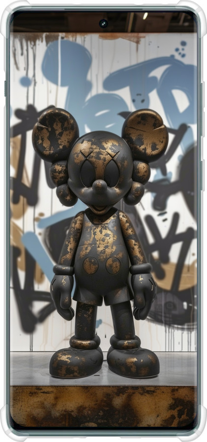 Силикон с усиленными углами чехол Bronze kaws v2 для OnePlus Ace 2 Pro - 6098sp-3211 изображение 