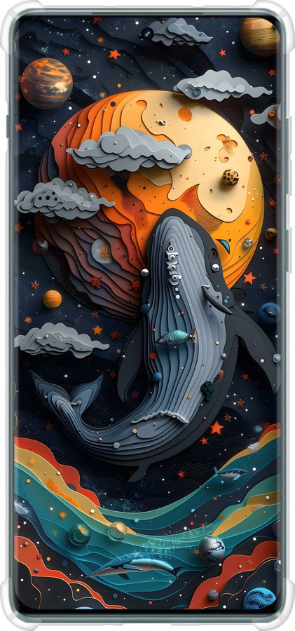 Силикон с усиленными углами чехол Кит в космосе для OnePlus Ace 2 Pro - 6328sp-3211 изображение 