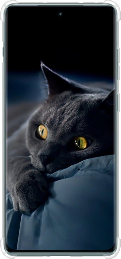 Силикон с усиленными углами чехол Дымчатый кот для OnePlus Ace 2 Pro - 825sp-3211 изображение 