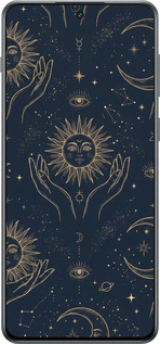 Силіконовий чехол Celestial Harmony: Sun & Moon Gold Mystic Pattern для OnePlus ACE 3V - 6778u-3681 изображение 