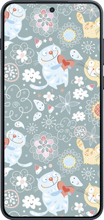 Силиконовый чехол Котята v3 для OnePlus Ace 6 - 1223u-4217 изображение 