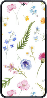 Силиконовый чехол Цветочный фон v2 для OnePlus 15R 5G - 5472u-4241 изображение 