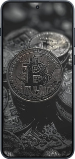 Силиконовый чехол Black Bitcoin для OnePlus Ace 6 - 6090u-4217 изображение 