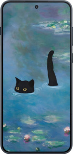 Силиконовый чехол С изображением кота и водяной лилии Monet для OnePlus Ace 6T - 6519u-4240 изображение 