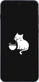 Силиконовый чехол С милым котом на черном фоне для OnePlus Ace 6 - 6528u-4217 изображение 