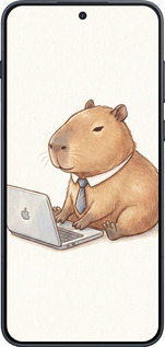 Силиконовый чехол Funny Capybara CEO Working для OnePlus Ace 6 - 6777u-4217 изображение 