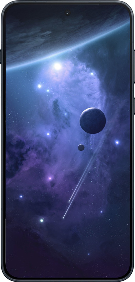 Силиконовый чехол Планеты в синем космосе для OnePlus Ace 6 - 171u-4217 изображение 