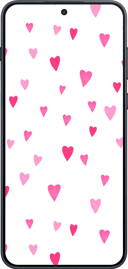 Силиконовый чехол Сердечки 2 для OnePlus Ace 6 - 4763u-4217 изображение 