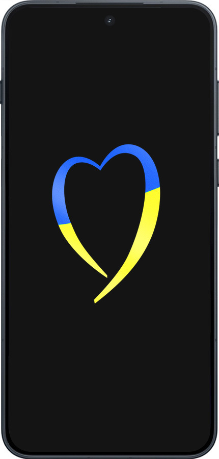 Силиконовый чехол Жёлто-голубое сердце для OnePlus 15R 5G - 885u-4241 изображение 