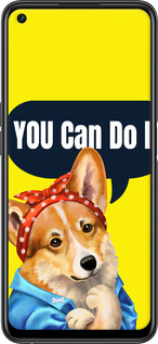 Силіконовий чехол чехол с корги You Can Do It для OnePlus Ace Racing - 6184u-2955 изображение 