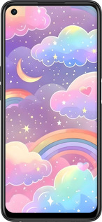 Силіконовий чехол Хмари та веселка для OnePlus Ace Racing - 6312u-2955 изображение 