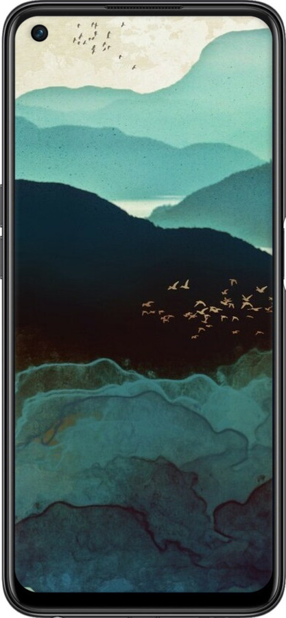 Силіконовий чехол Із зображенням гір Індіго для OnePlus Ace Racing - 6484u-2955 изображение 