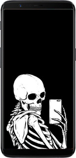 Силіконовий чехол Скелет робить Selfie для OnePlus 5T - 6535u-1352 изображение 