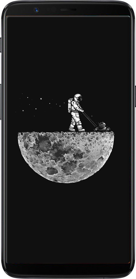 Силиконовый чехол Moon in dark для OnePlus 5T - 4176u-1352 изображение 