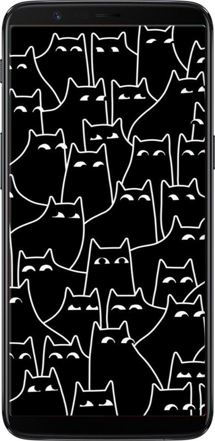 Силиконовый чехол С изображением кошек для OnePlus 5T - 6470u-1352 изображение 